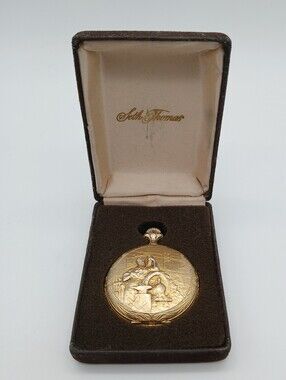Seth Thomas Rare Antique Railroad Themed Pocket Watch 8810